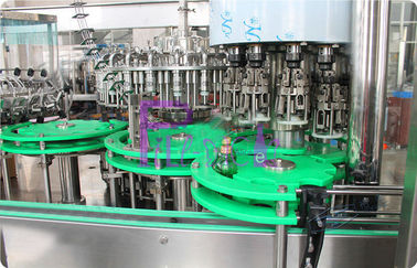 Glass Bottle Filler Máy tự động Máy chiết rót nước trái cây / trà đóng chai 6000 - 8000BPH