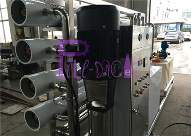 12TPH Nhà kính sợi thủy tinh RO Hệ thống xử lý nước với bể chứa vô trùng