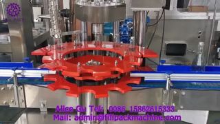 2211 J118 Máy chiết rót chân không và đóng nắp chai thủy tinh loại chia đôi