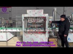 2091 M19 Kazakhstan Chai thủy tinh 6 trạm thẳng Máy làm đầy dòng chảy trọng lực bằng thép không gỉ