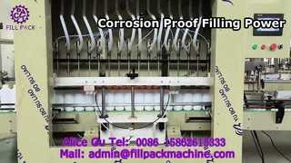 Máy chiết rót chống ăn mòn tự động 16 trạm đường thẳng 2115 J66