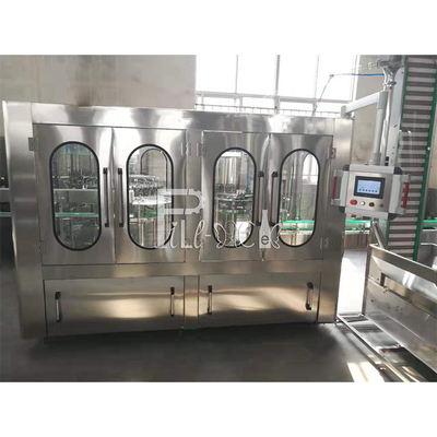 Máy chiết rót nóng tự động 5000BPH Monoblock Thiết bị máy chiết rót và đóng nắp chai nhựa trái cây