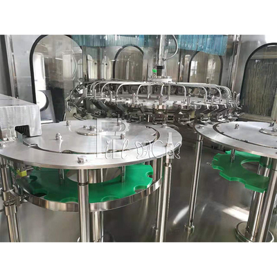 Máy chiết rót nóng tự động 5000BPH Monoblock Thiết bị máy chiết rót và đóng nắp chai nhựa trái cây
