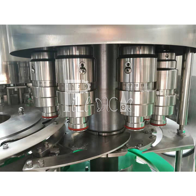 Máy chiết rót nóng tự động 5000BPH Monoblock Thiết bị máy chiết rót và đóng nắp chai nhựa trái cây