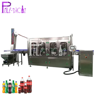 Máy chiết rót tiệt trùng tiệt trùng Nước giải khát có ga / nước có gas Monoblock