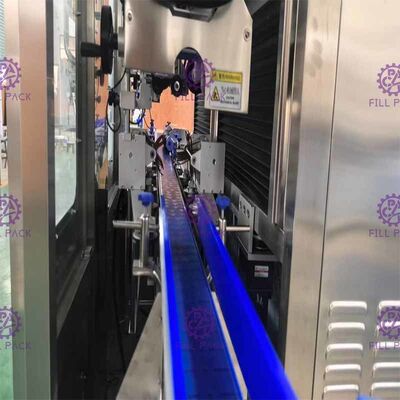 Máy dán nhãn co tay hoàn toàn tự động Hai đầu cho thân máy có hơi nước co lại