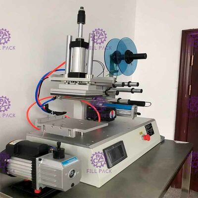 Máy dán nhãn chai phẳng hình vuông 2000BPH Jars Keo dán bán tự động