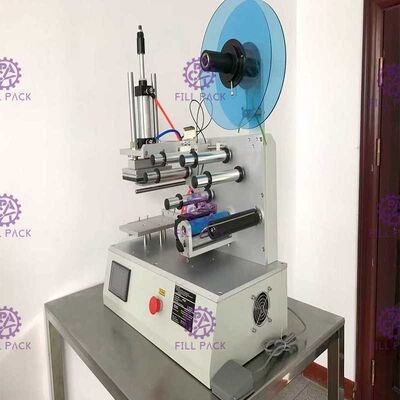 Máy dán nhãn chai phẳng hình vuông 2000BPH Jars Keo dán bán tự động