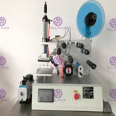 Máy dán nhãn chai phẳng hình vuông 2000BPH Jars Keo dán bán tự động