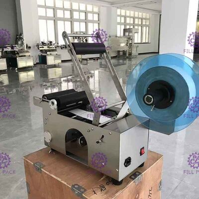 Máy dán nhãn tự dính Semiauto 50BPH với máy in mã