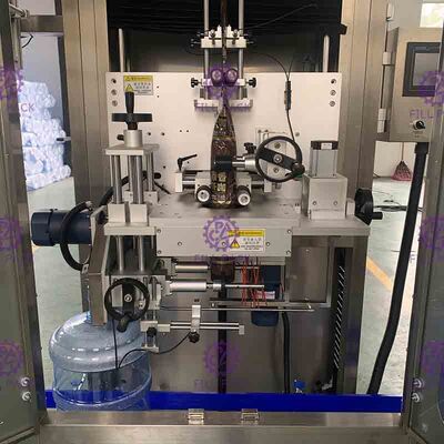 Dán nhãn cổ đầu đơn Máy ghi nhãn Gallon Tự động hóa hoàn toàn 300BPM