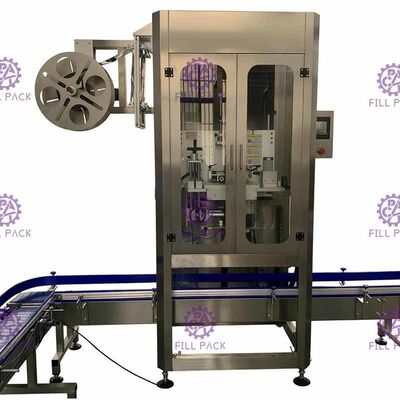 Dán nhãn cổ đầu đơn Máy ghi nhãn Gallon Tự động hóa hoàn toàn 300BPM