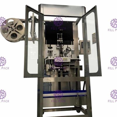 Dán nhãn cổ đầu đơn Máy ghi nhãn Gallon Tự động hóa hoàn toàn 300BPM