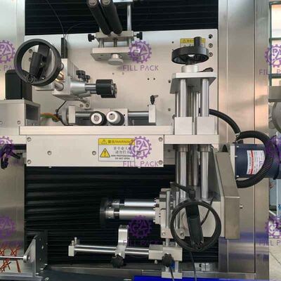 Máy dán nhãn chai thú cưng 1L Máy áp dụng tay áo động cơ Panasonic 400BPM