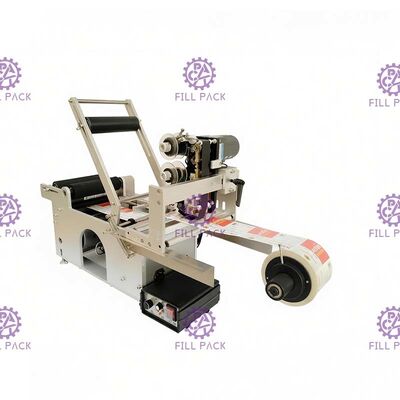 Máy dán nhãn chai bán tự động cho nhãn dán với máy in mã hóa ngày tháng