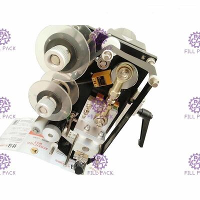 Máy dán nhãn chai bán tự động cho nhãn dán với máy in mã hóa ngày tháng