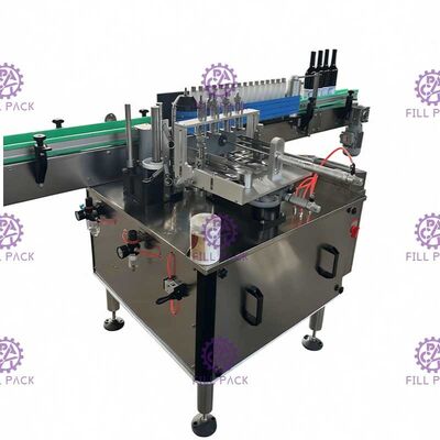 Vòng Glass Jar tự động ghi nhãn mác Máy tốc độ cao ướt Keo