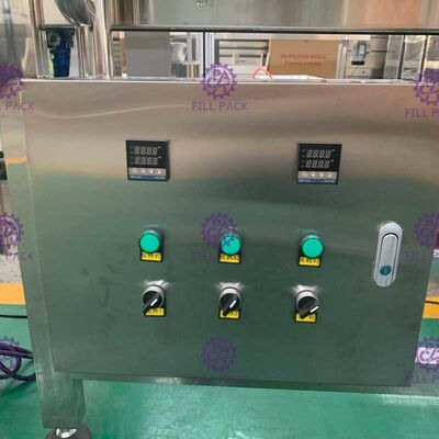 SUS304 Filling Hot Shrink Sleeve ghi nhãn mác Máy Movable Với Wheels