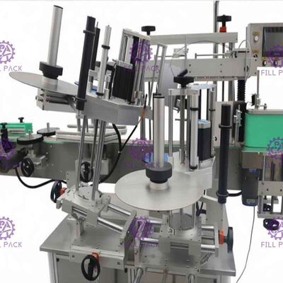 Máy dán Nhãn hai mặt cho Chai Ly thủy tinh Độ chính xác +/- 1mm