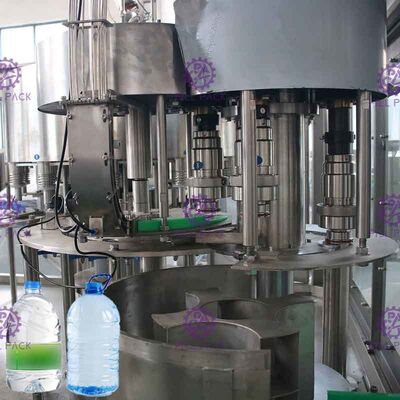 Công suất 2500BPH Nhà máy chiết rót nước uống chai 5L với điều khiển PLC