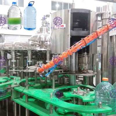 Nhà máy đóng chai nước uống 24 đầu Công suất lớn Áp suất bình thường