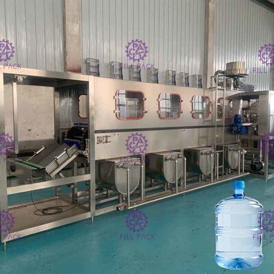 Máy chiết rót nước 5 Gallon hoàn toàn tự động 300BPH cho dây chuyền sản xuất nước uống thùng 18,9L