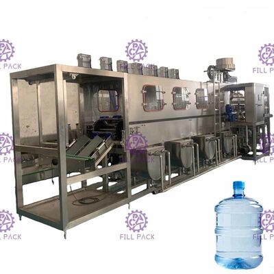 Máy chiết rót chai nước tinh khiết PLC 300BPH 18,9L Chống ăn mòn