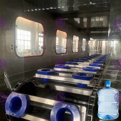 Máy chiết rót chai nước tinh khiết PLC 300BPH 18,9L Chống ăn mòn