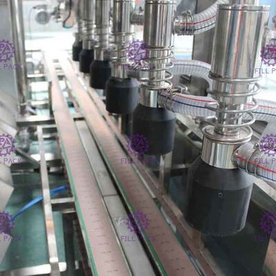 PLC kiểm soát lỏng Điền Máy móc Với Chủ Gallon thép không gỉ
