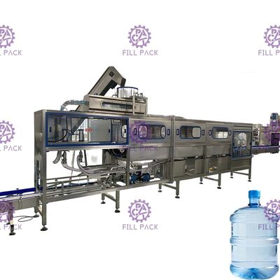 200BPH tuyến tính 5 Gallon nước Barrel Điền Hệ thống Ba Trong Một cấu