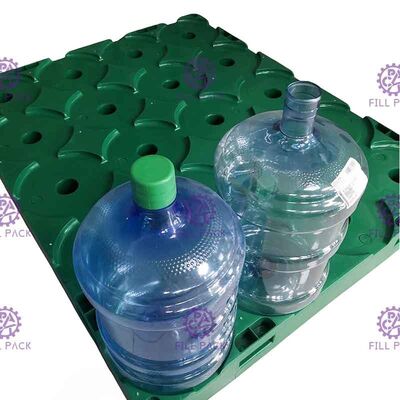 Màu tùy chỉnh Pallet nhựa tái chế 5 lớp đáy cho chai nước 5 gallon