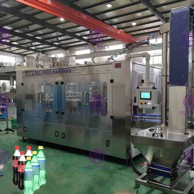 Tự động 3 trong 1 giải khát đóng chai Thiết bị thực phẩm giai đoạn thép không gỉ