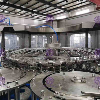 Tự động 3 trong 1 giải khát đóng chai Thiết bị thực phẩm giai đoạn thép không gỉ