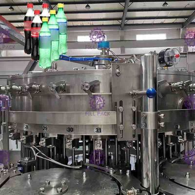 Tự động 3 trong 1 giải khát đóng chai Thiết bị thực phẩm giai đoạn thép không gỉ