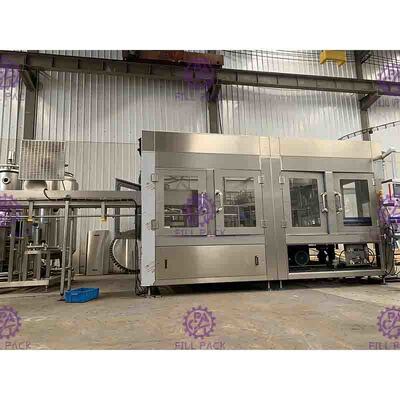 3 trong 1 có ga Nước có ga máy chiết đồ uống đóng chai Thiết bị 2000-12000BPH