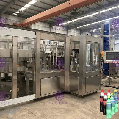 Máy chiết rót tiệt trùng tiệt trùng Nước giải khát có ga / nước có gas Monoblock