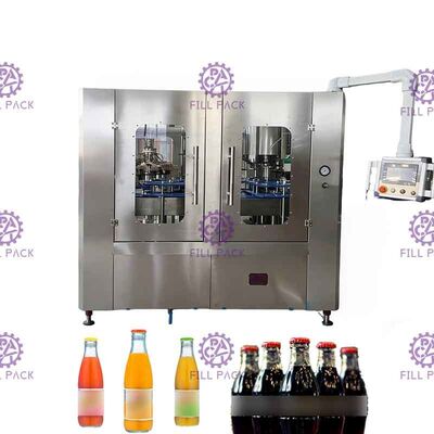 Dây chuyền chiết rót đồ uống có ga với kết nối tự động 8000BPH