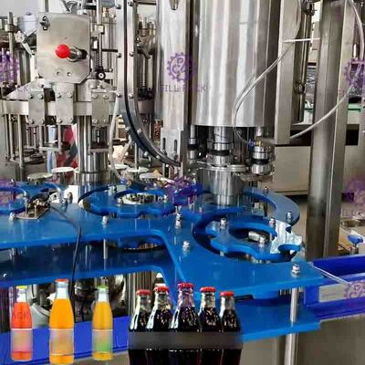 Dây chuyền chiết rót đồ uống có ga với kết nối tự động 8000BPH