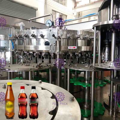 Chai nhựa PET Đồ uống có ga Dây chuyền chiết rót nước ngọt lạnh