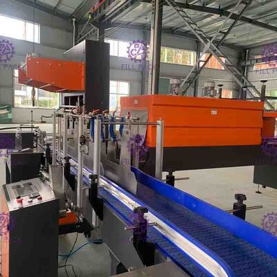 10 cái / phút Máy bọc màng co chai Màn hình cảm ứng cho nước ép Cola