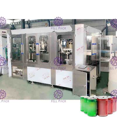 Vít Feeding Loại Cola / Soda có thể máy chiết / Control Canning Máy Plc