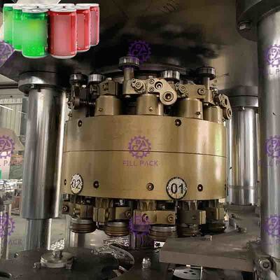 Tự động 2 trong 1 có thể chiết Đường dây ga Uống Can Filler Và Sealer Máy