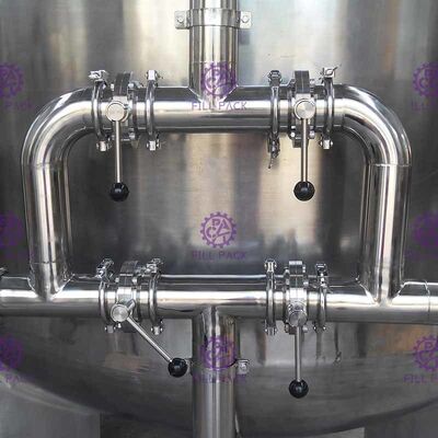 12TPH Nhà kính sợi thủy tinh RO Hệ thống xử lý nước với bể chứa vô trùng