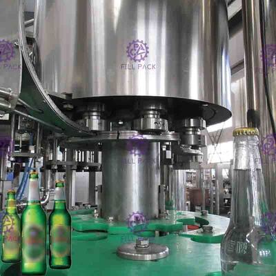 Nắp vương miện chai thủy tinh 330ml Máy chiết rót bia có van NANQING