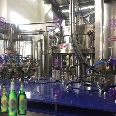 Vô trùng Monoblock Bia máy chiết ga Máy Filler Uống Chai