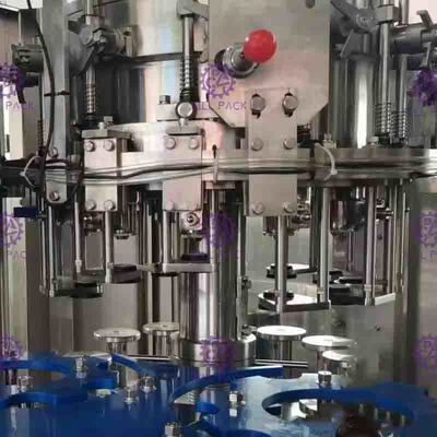 3 trong 1 Glass Bottle uống Nhà máy chiết nước Với đầy đủ điều khiển tự động PLC