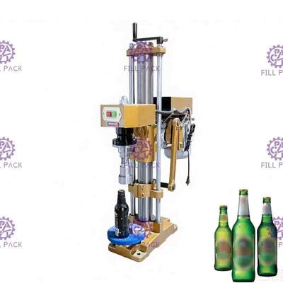 Máy đóng nắp thức uống có ga bán tự động Bằng tay Máy ép bia Chai thủy tinh