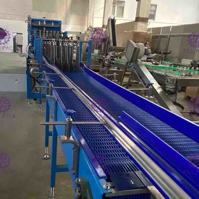 Bao bì co rút tuyến tính hoàn toàn tự động cho thiết bị đóng gói chai nhựa có màng in