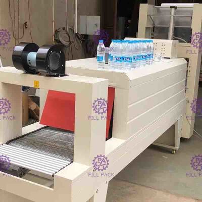 5 cái / phút Thiết bị đóng gói màng PE co ngót với đường hầm co nhiệt