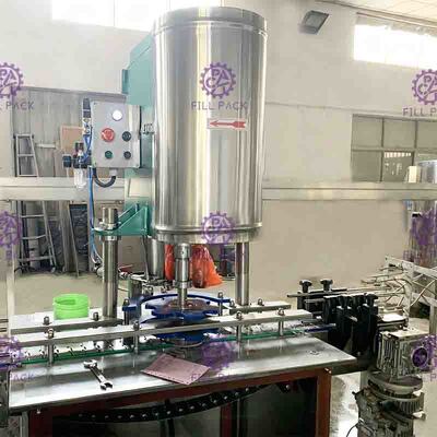 Máy chiết rót đồ uống có ga 1500BPH PLC, Dây chuyền sản xuất đồ uống có ga